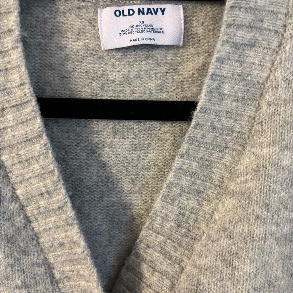 Old Navy Light Gray Women's Cardigan - Picture 2 of 4